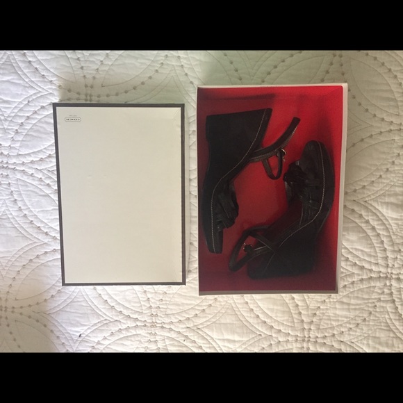 Coach black wedges. - Picture 3 of 3